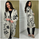 Famous V Glitter Dicker Cardigan 614