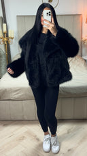 Faux Fur Teddy Jacket Collar