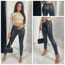 Shop vandaag nog bij de goedkope optie stretch broek met leren look. Ontdek moderne kleding voor dames in Rotterdam.
