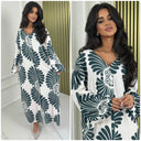 Flower Maxi Button Dress
