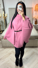 Oversized Butterfly Tie Belt Poncho 85CM