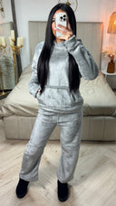 Fully Double Sided Teddy Hoodie Set