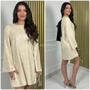 Kleid komplett mit Pailletten und Glitzerschleife