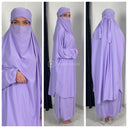 2pcs Khimar Skirt Set