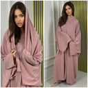 Glitzer Abaya + SchalKopftuch M1171