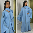 Glitzer Abaya + SchalKopftuch M1171