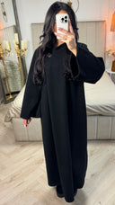 Golden Button Detail Fully Covered Maxi Coat