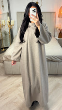 Golden Button Detail Fully Covered Maxi Coat