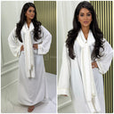 Kopftuch Abaya Goldenes Nahtdetail 2024