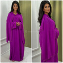 Kopftuch Abaya Goldenes Nahtdetail 2024