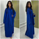 Kopftuch Abaya Goldenes Nahtdetail 2024