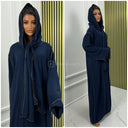 Kopftuch Abaya Goldenes Nahtdetail 2024