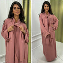 Kopftuch Abaya Goldenes Nahtdetail 2024