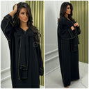 Headscarf Abaya Golden Seam Detail 2024