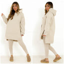 Set aus Hoodie und Leggings mit seitlichen Schlitzen