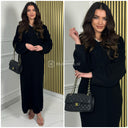 Hoodie Maxi Dress Knitwear Famous Detail