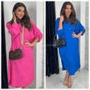 Perfect Summer Pocket Dress Oversized Buttons