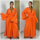 2pcs Beautiful Set Long Vest Wide Legs Elastic Waist Detail