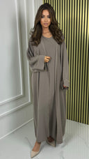 Golden Seam 2pcs Set Kimono+Dress 2025