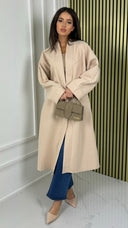 Basic Oversized Coat Seam Detail