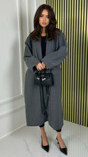 Basic Oversized Coat Seam Detail