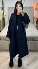 Basic Oversized Coat Seam Detail