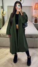 Basic Oversized Coat Seam Detail