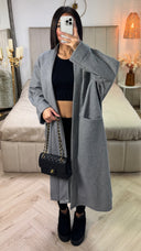 Basic Oversized Coat Seam Detail