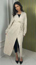 Knitwear Wrapped Cardigan Tie Belt