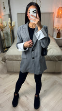 Oversized Striped Blazer