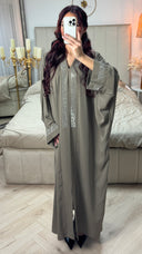 Famous Design Stones Abaya