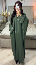 Famous Design Stones Abaya