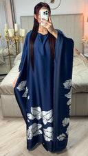 Inside Tie Belt Flower Print Dress