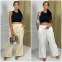 Jogging Wide Leg Pants One Stripe Detail