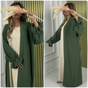 Kimono mit Rüschenärmeln in Übergröße