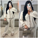 Knitwear 2 Ties Cardigan Set