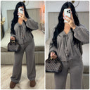 Knitwear 2 Ties Cardigan Set