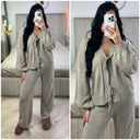 Knitwear 2 Ties Cardigan Set