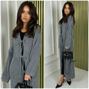 Knitwear 3 Ties Maxi Cardigan