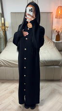 Knitwear Maxi Golden Buttons Dress