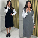 Knitwear One Piece Blouse Dress