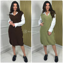 Knitwear One Piece Blouse Dress