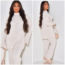 Knitwear Oversized Long Top Wide Leg And Sleeve Detail 23535