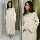 Knitwear Round Neck Maxi Golden Buttons