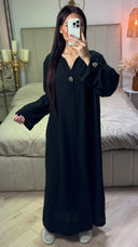 Linnenlook Dress Golden Buttons