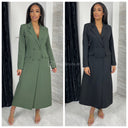 Long Blazer Dress Buttons With Lining