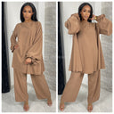 Loose Fit Elegant Wide Leg Set
