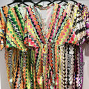 Motif Satin Dress Split