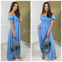 Off Shoulder Summer Maxi Dress