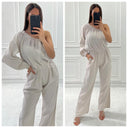 One-Shoulder-Overall aus superweichem Käsetuch